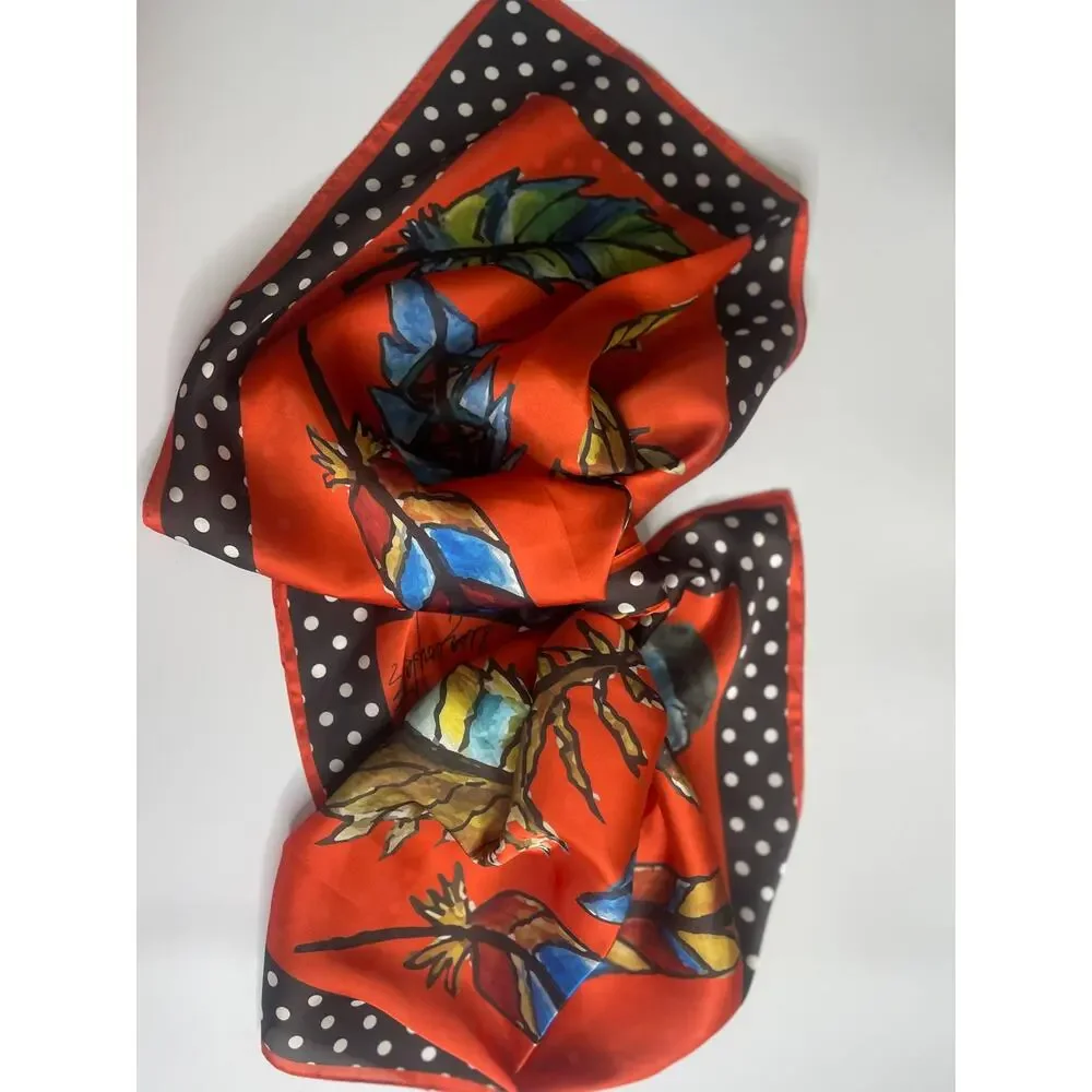 Tangerine Wild Feather Wild Rag